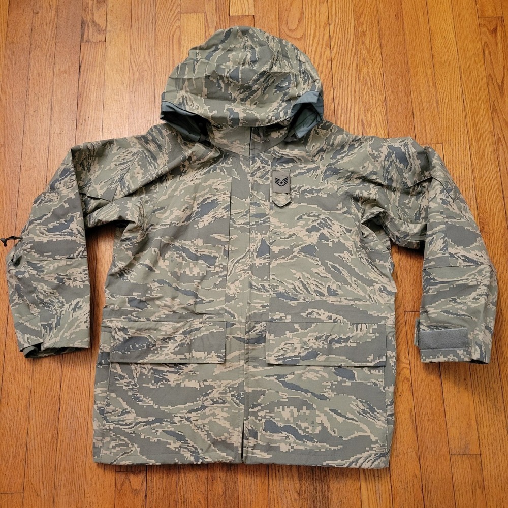 US Military M Short APECS Parka Digital Tiger Stripe Environmental Camo Gore Tex
